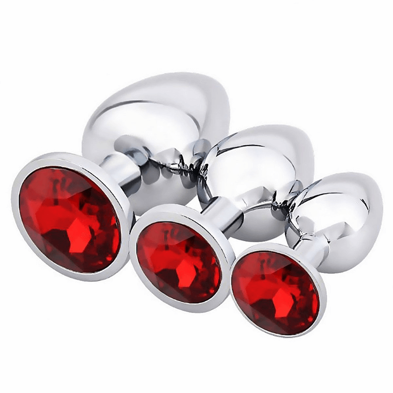 Magic Touch Butt Plug Fun Kit - Stainless 3 pack - Club X